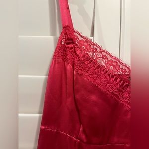 100% silk camisole with lace detailing